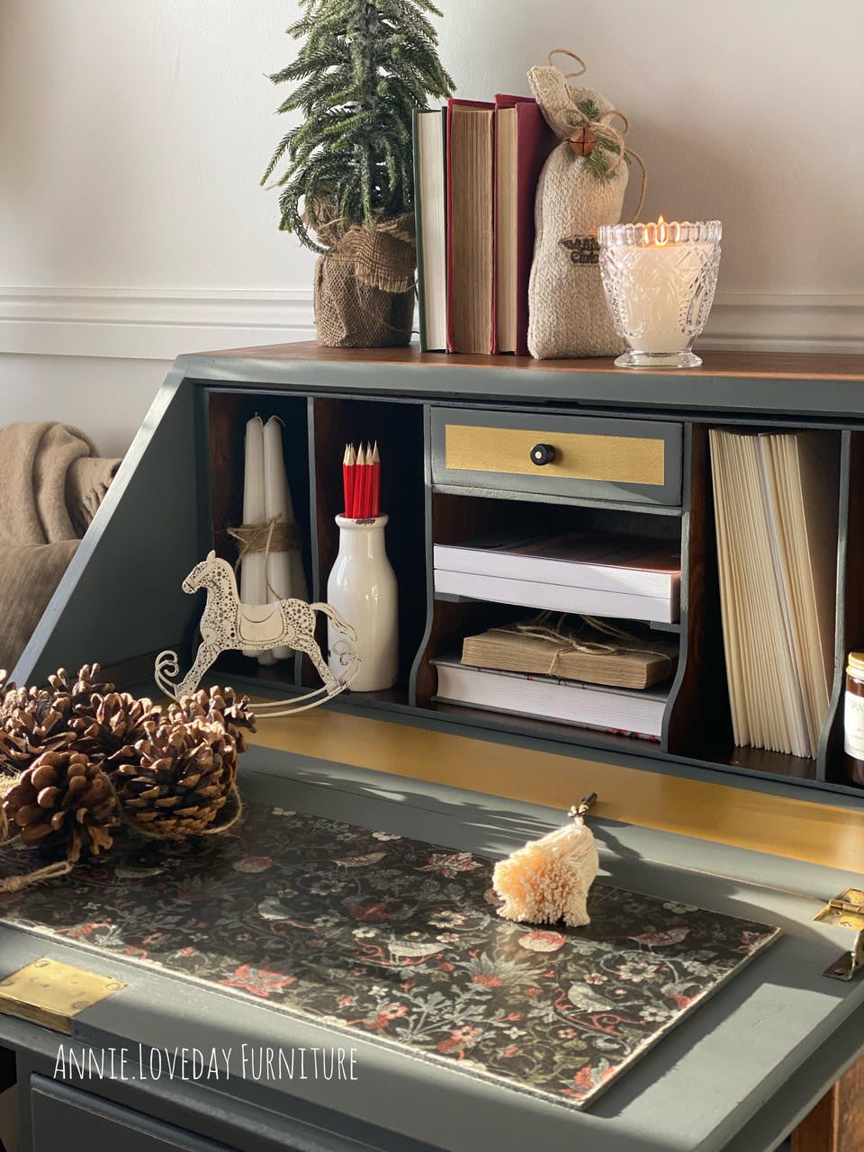 Art Deco Bird Pattern - A1 Rice Decoupage Paper