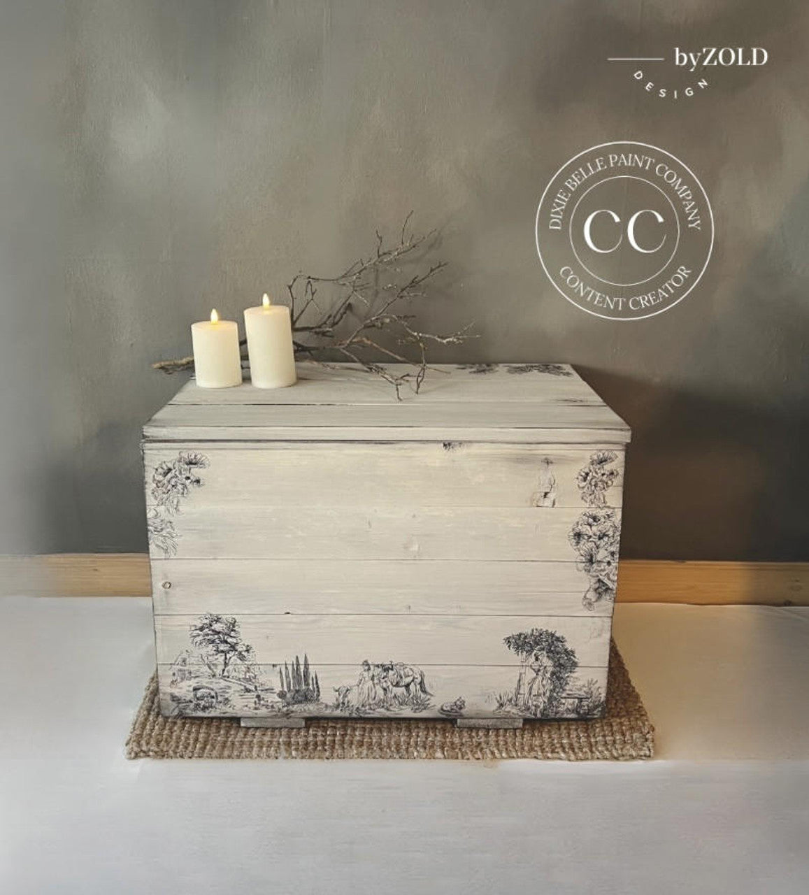 Cottage Toile - Large Transfer