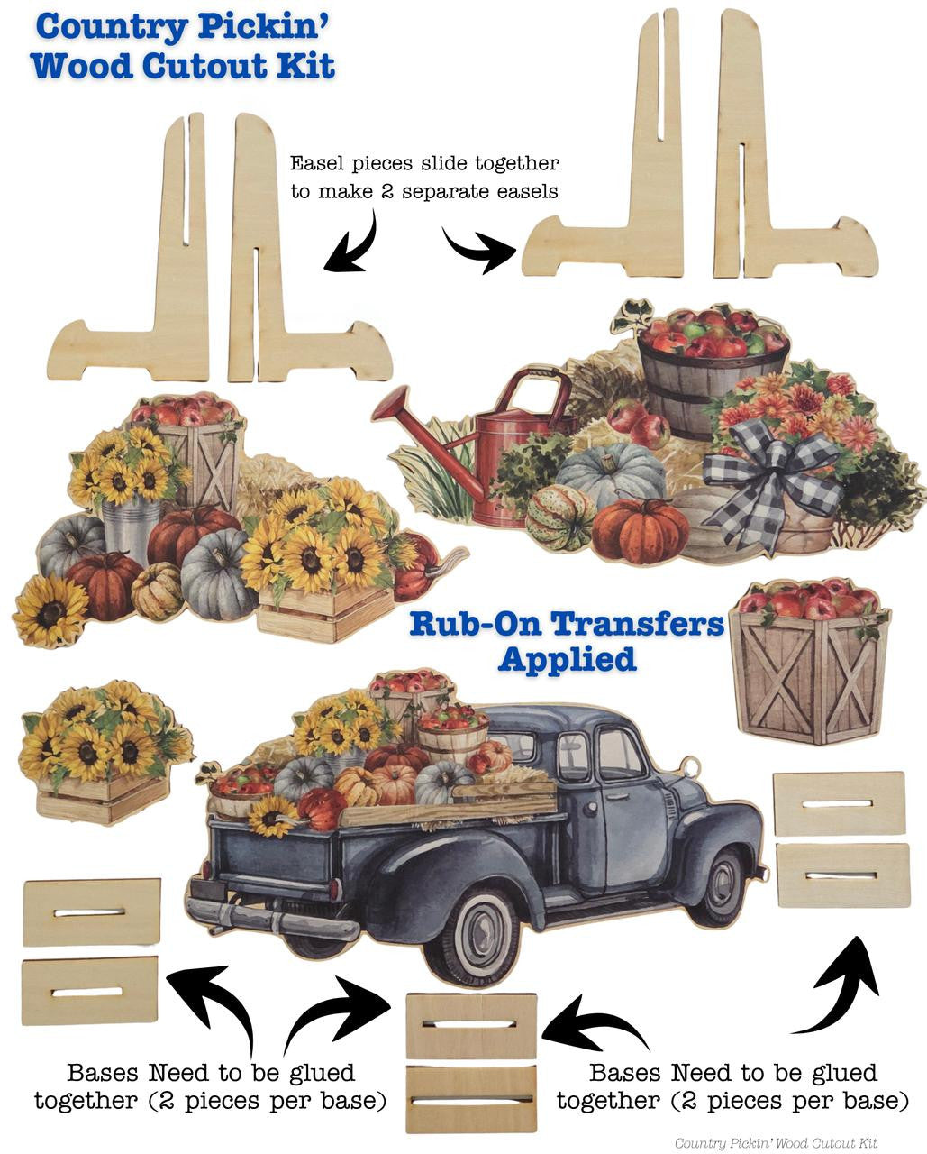 Country Pickin' Wood Cutout Kit