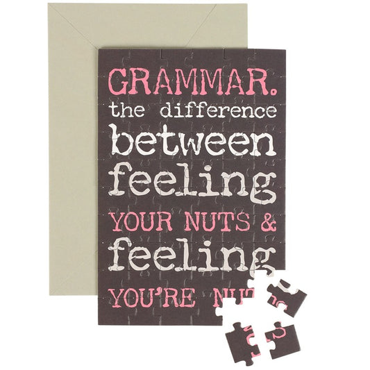 Grammar Puzzle Card