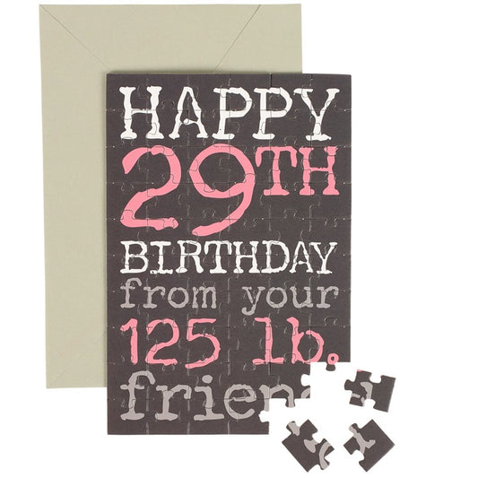 Happy Birthday Puzzle Card