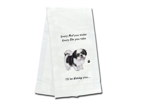 Shih Tzu, black and white