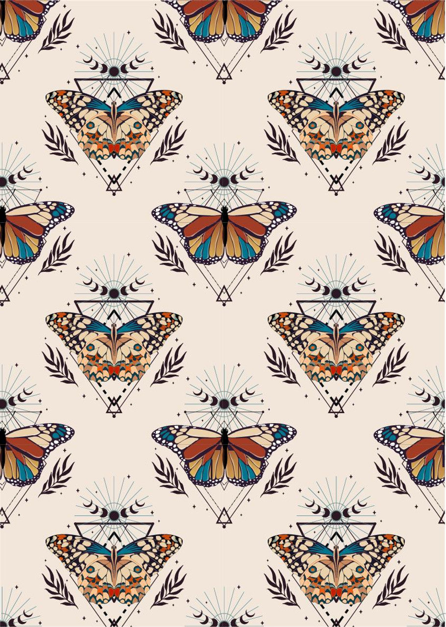 Boho Butterflies - A3 Rice Decoupage Paper