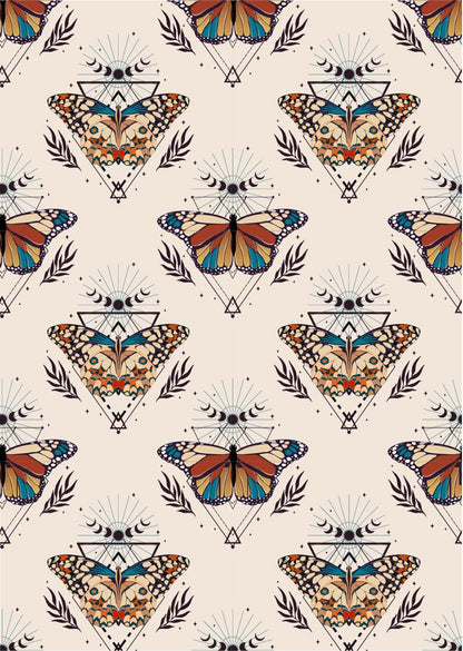 Boho Butterflies - A3 Rice Decoupage Paper
