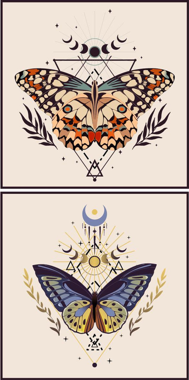 Boho Butterflies - A3 Rice Decoupage Paper