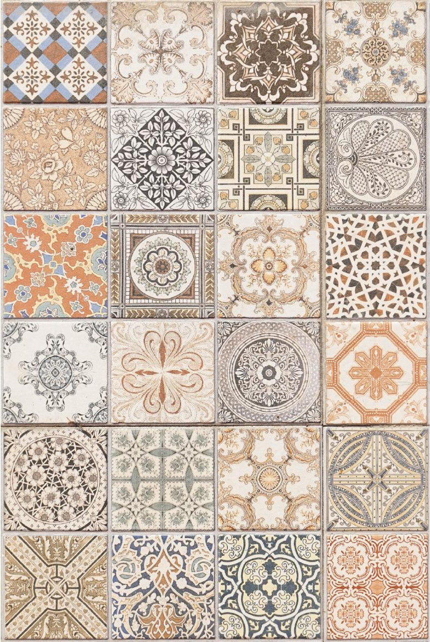 Moorish Tiles - A3 Rice Decoupage Paper