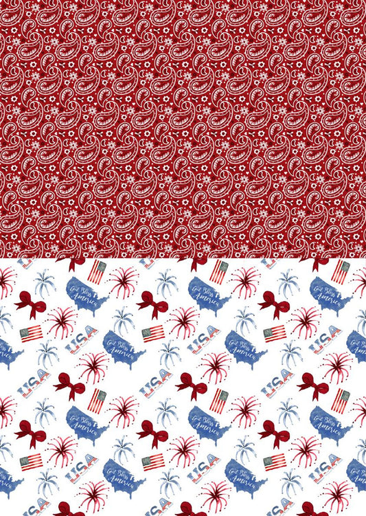 Patriotic Pride - A3 Rice Decoupage Paper