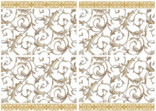 Baroque Swirls - Water Slide Transfer