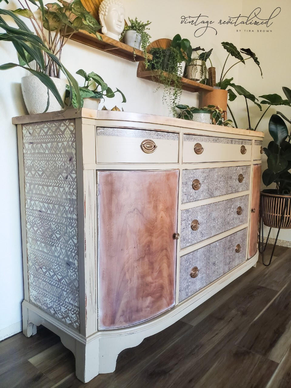 Ancient Mud Cloth - A1 Rice Decoupage Paper