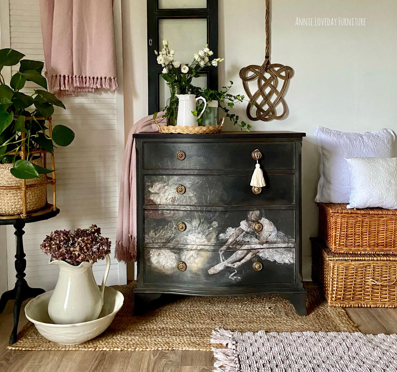 Floral Ballerina - A1 Rice Decoupage Paper