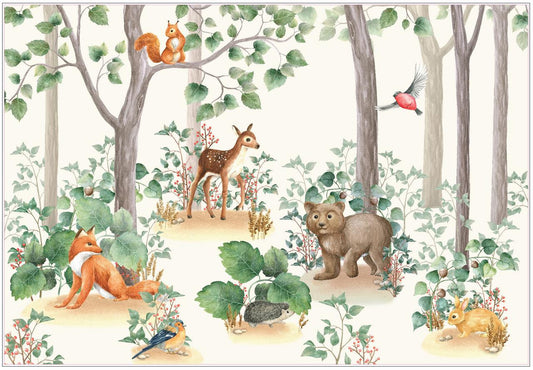 Woodland Nursery - A1 Rice Decoupage Paper