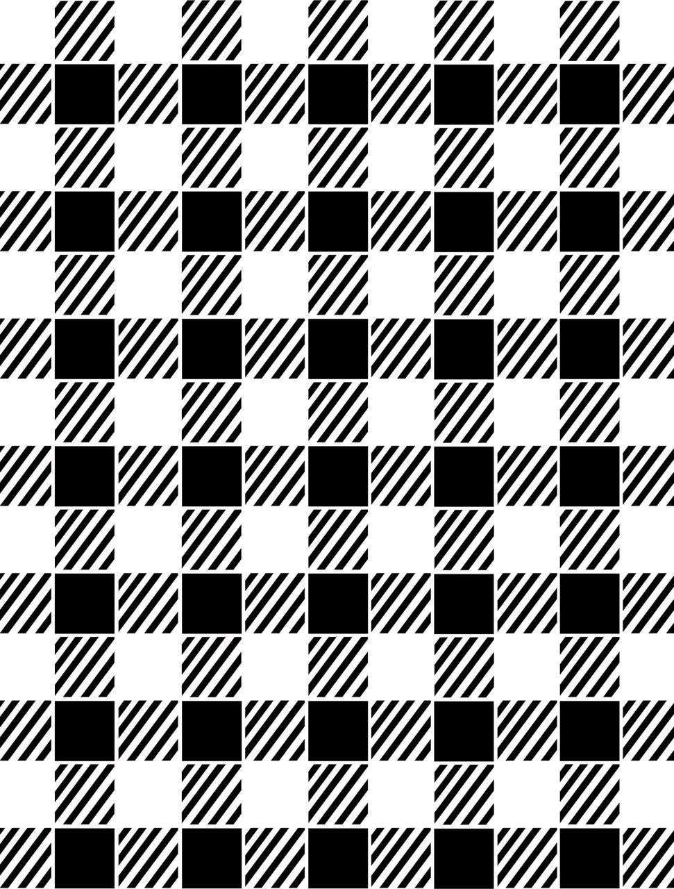Buffalo Check - Stencil