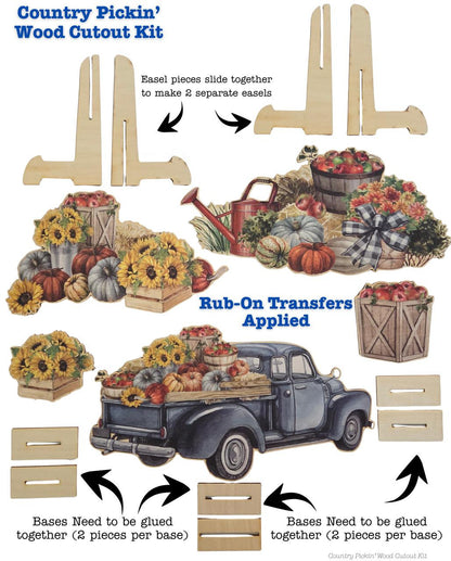 Country Pickin' Wood Cutout Kit
