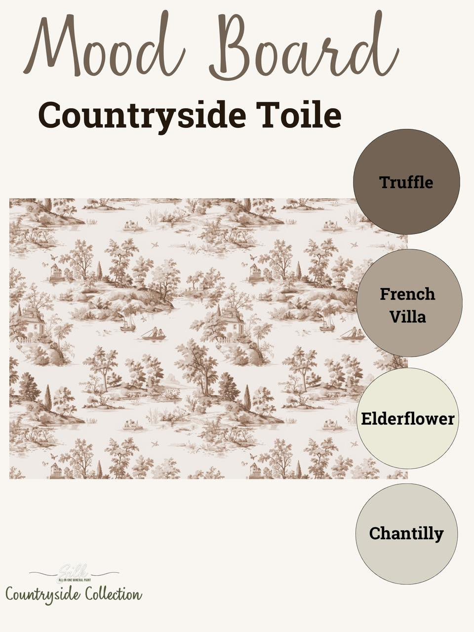 Countryside Toile - Rice Decoupage Paper
