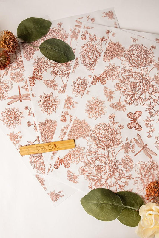 Dragonfly Blooms - Large Transfer