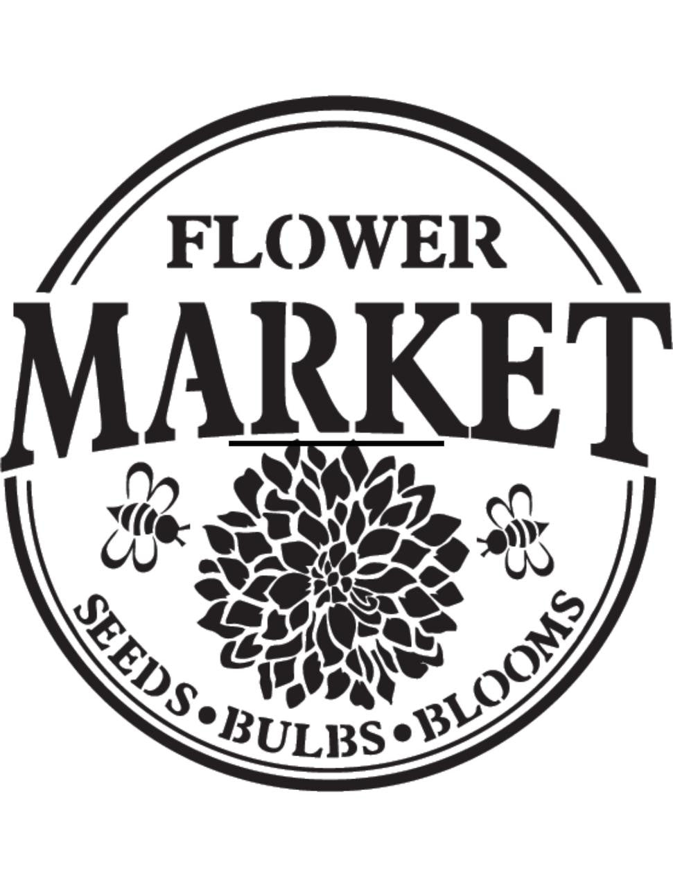 Flower Market - Stencil
