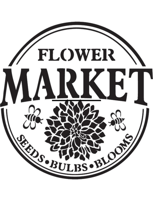 Flower Market - Stencil
