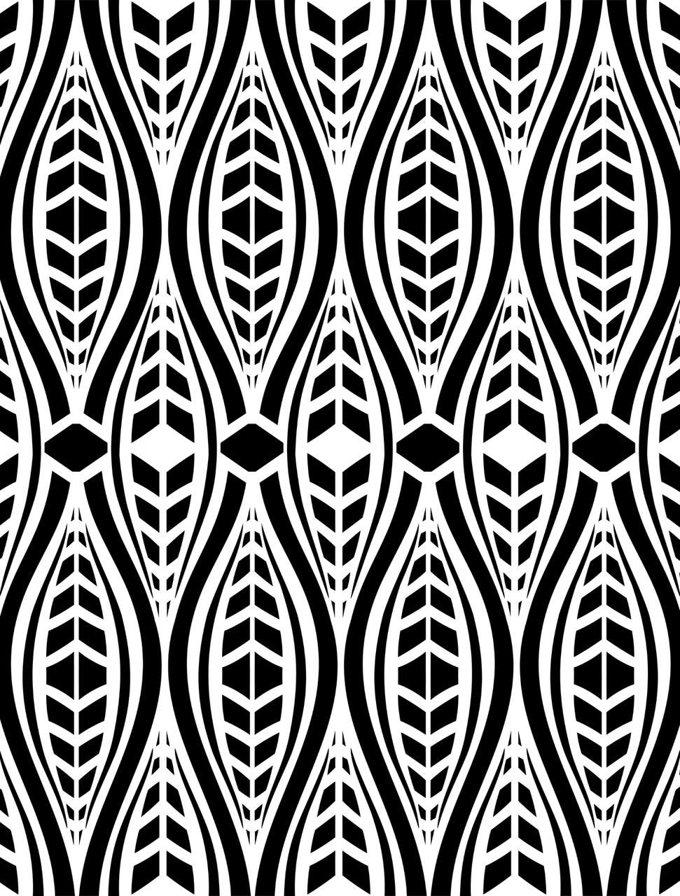Geometric Moderne - Stencil