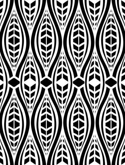 Geometric Moderne - Stencil