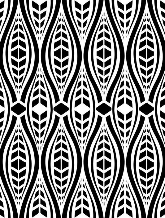 Geometric Moderne - Stencil