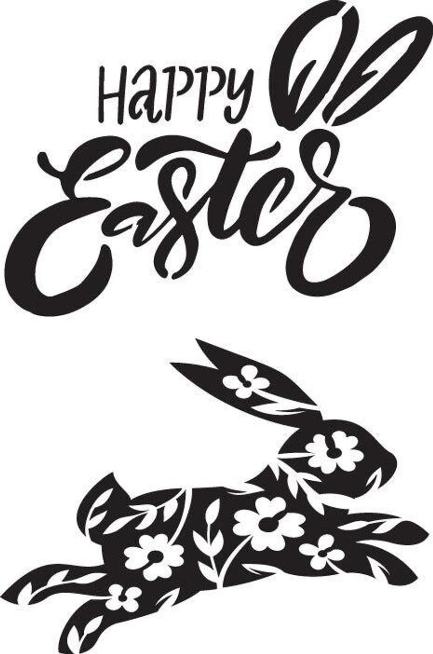 Happy Easter - Stencil