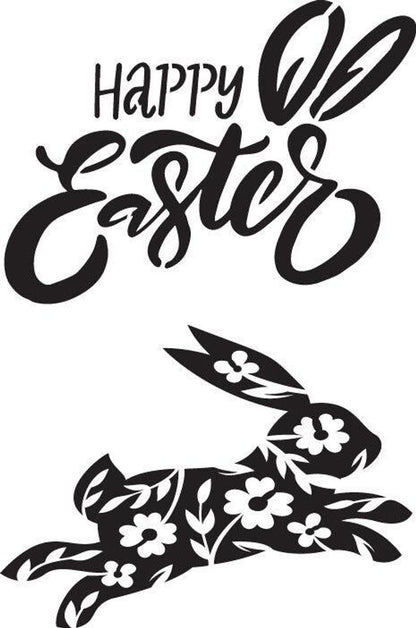 Happy Easter - Stencil