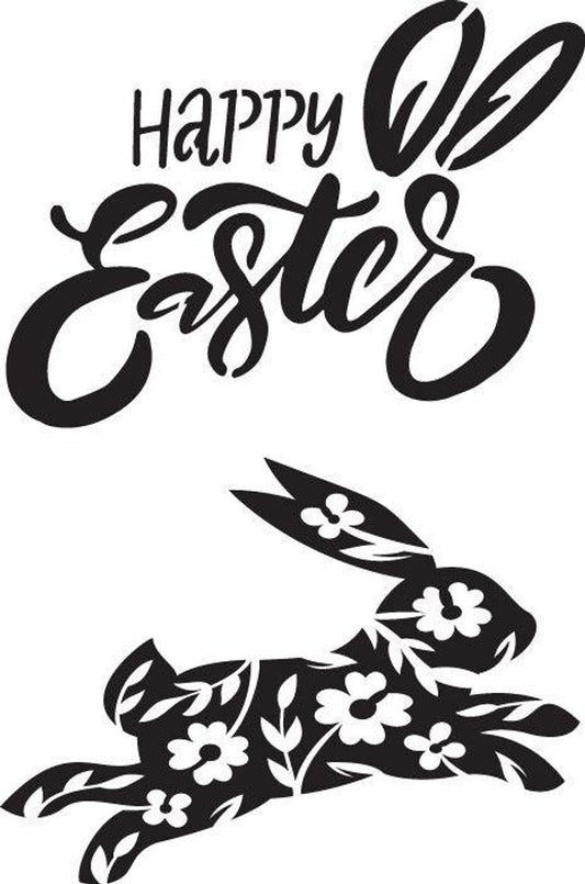 Happy Easter - Stencil