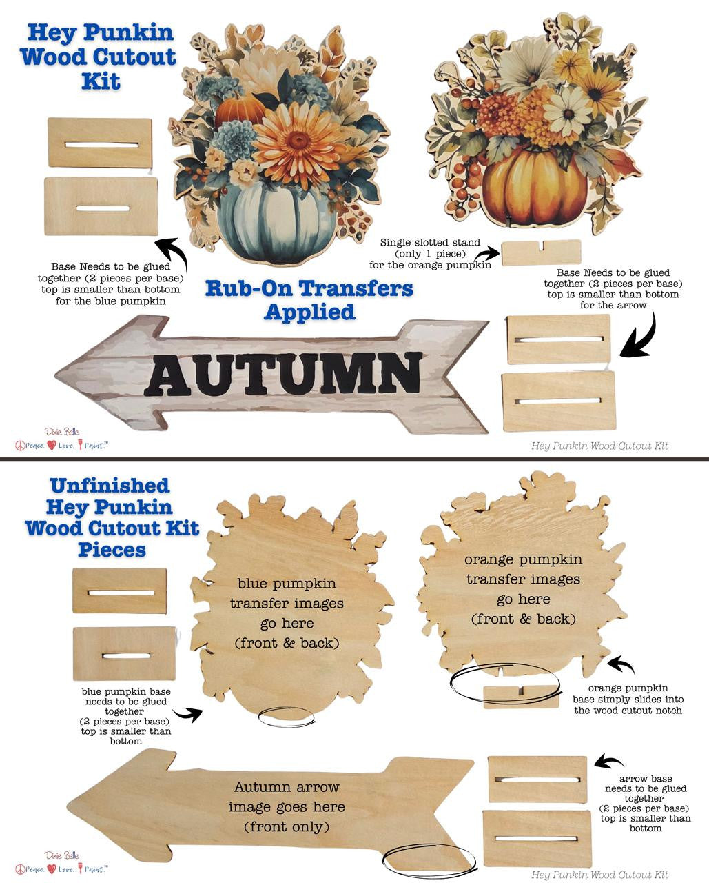 Hey Punkin Wood Cutout Kit