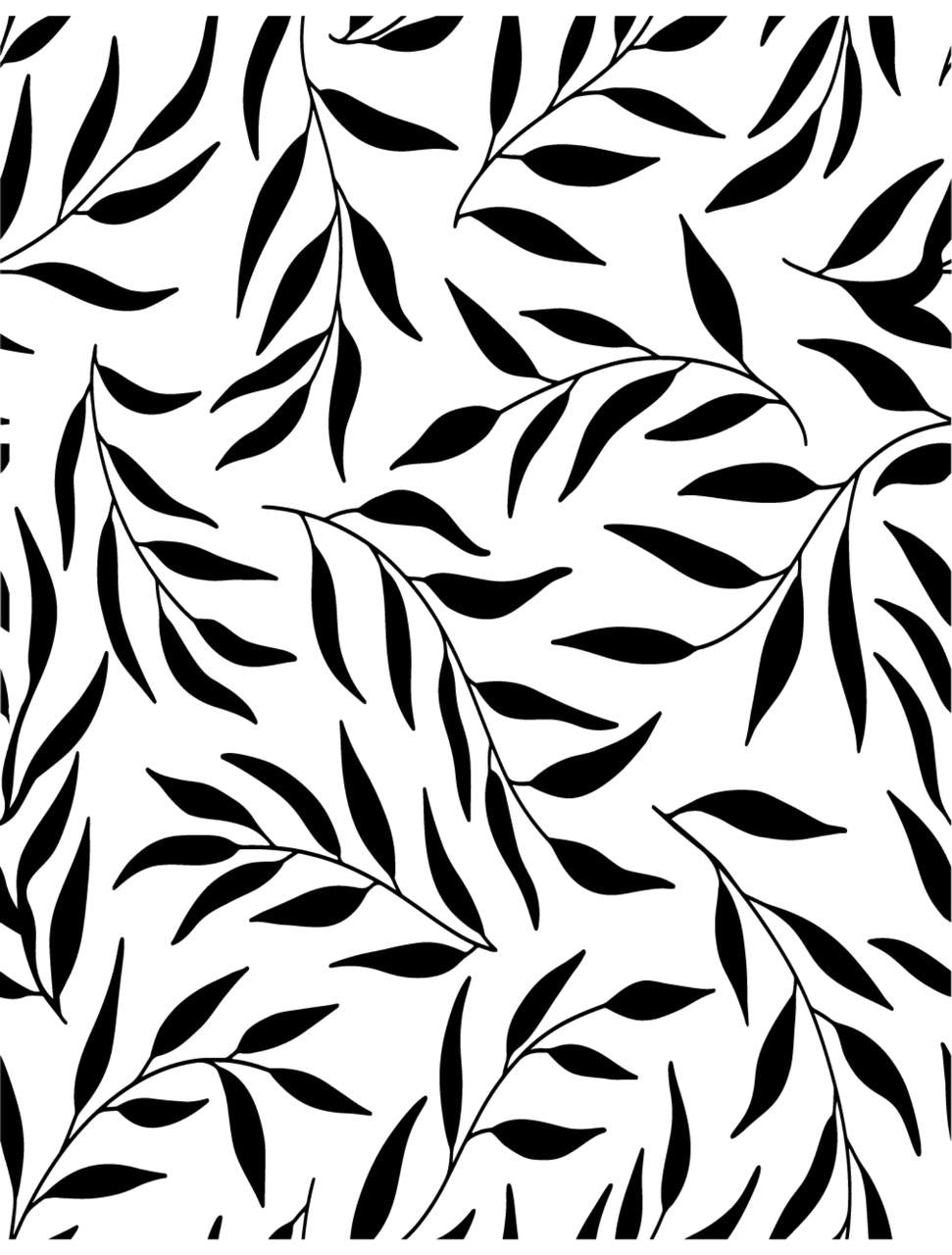 Leaf Me Alone - Stencil