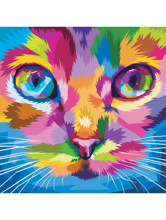 Rainbow Kitty - Rice Decoupage Paper