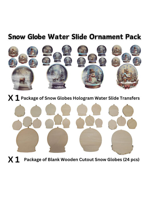 Snow Globe Water Slide Ornaments Kit