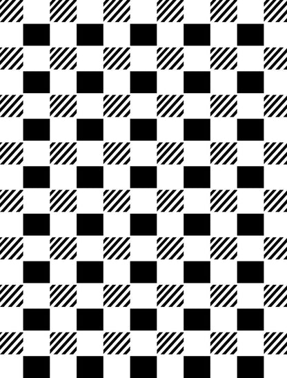 Whimsical Check - Stencil