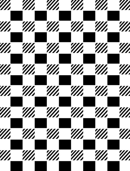 Whimsical Check - Stencil