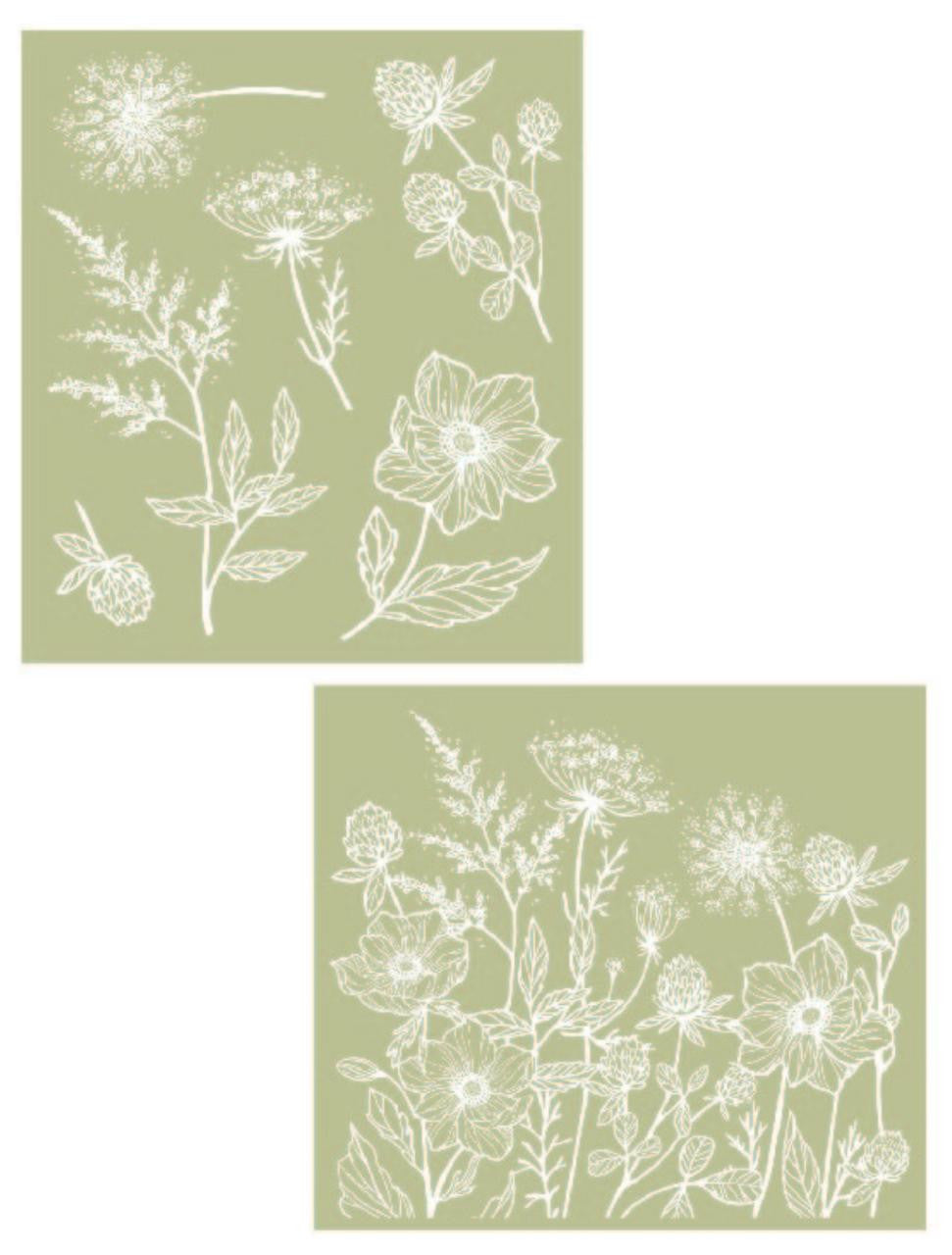 Wildflowers - Silkscreen Stencil