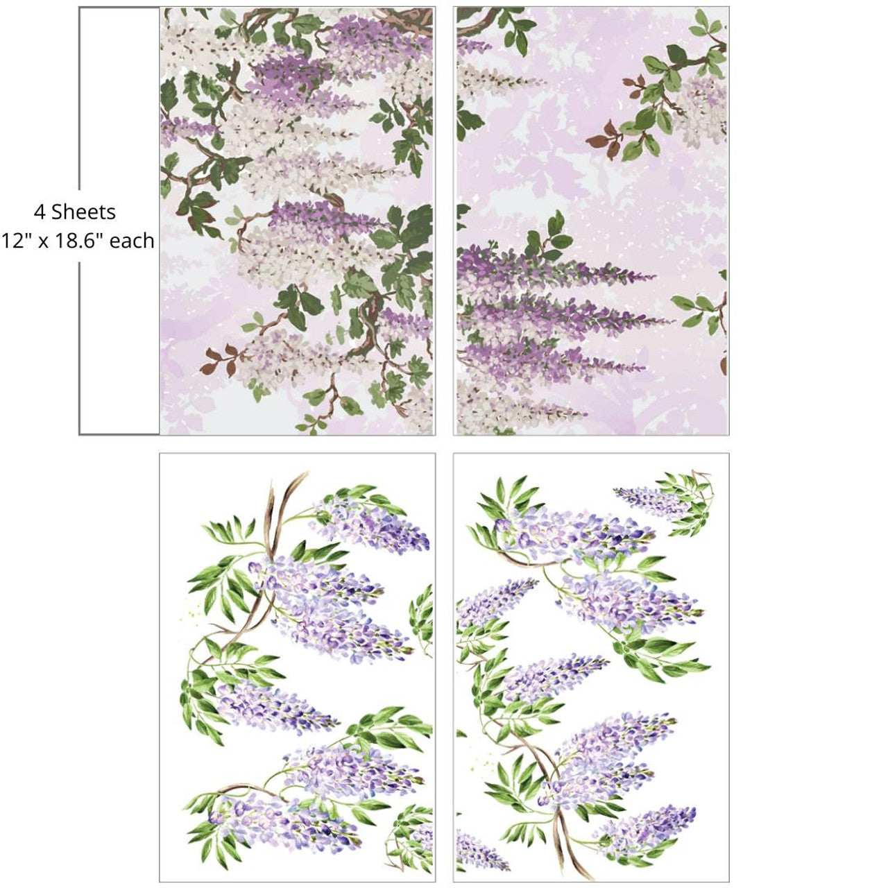 Wisteria Spring - Large Transfer