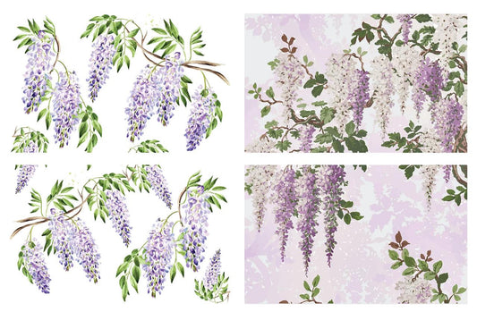 Wisteria Spring - Large Transfer